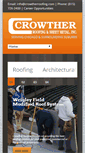 Mobile Screenshot of crowtherroofing.com